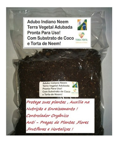 Terra Vegetal Especial Para Apartamentos Não Tem Estercos