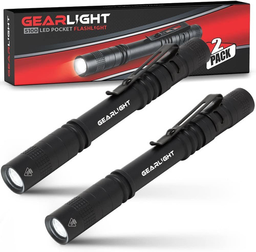 Gearlight - Linterna De Bolsillo Led S100 2 Unidades - Peq