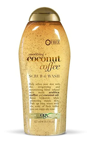 Ogx Coconut Coffee Body Wash, Fregar Y Lavar