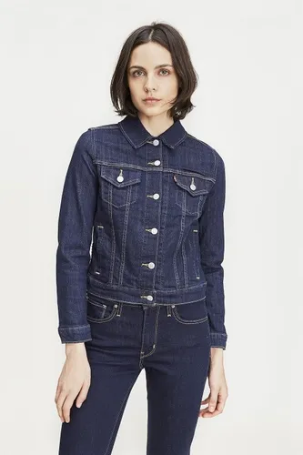 Campera De Jean Levis Mujer Original Trucker Jacket Negra