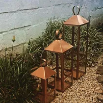 Comprar Conjuntó 3 Fanales De Hierro Eventos Decoracion Jardin