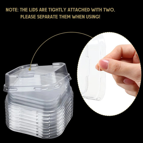 Molde De Aluminio Para Pastel Hornear Con Tapa 150ml 50pc