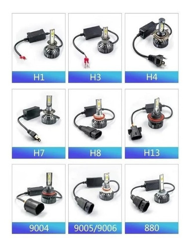 Imagen 3 de 10 de Kit Ampolleta Auto Led Canbus H1 H3 H4 H7 H11 9005/6 880/ F2