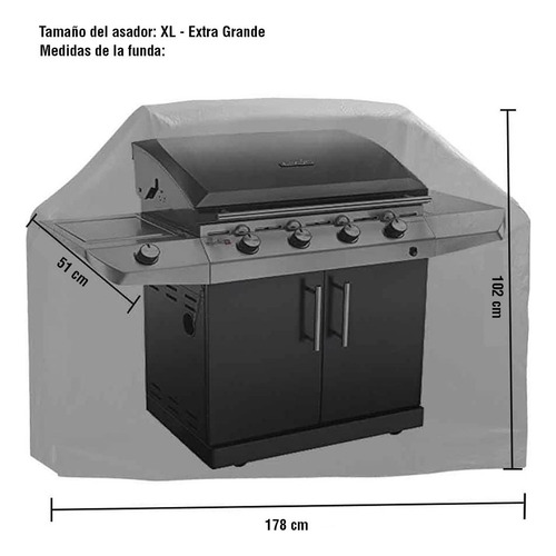 Funda Impermeable All Terrain Para Asador Tamaño Xl