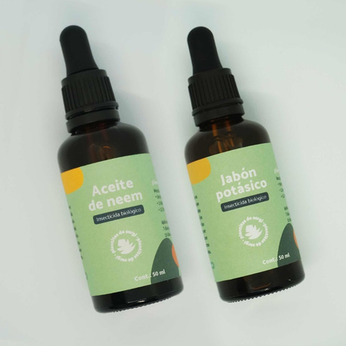 Imagen 2 de 2 de Kit: Aceite De Neem Y Jabón Potásico 50ml