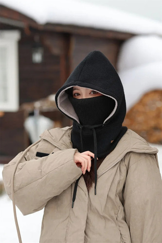 Conjunto De Gorro De Invierno De Punto Y Bufanda Para Mujer,