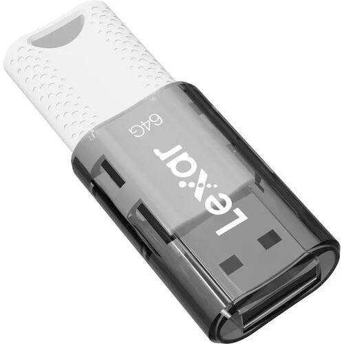 Imagen 5 de 5 de Pendrive Lexar 64gb Jumpdrive S60 Usb 2.0 Color Blanco Con Gris