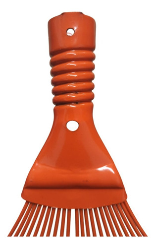 Rastrillo De Alambre Sin Mango 18 Dientes Color Naranja