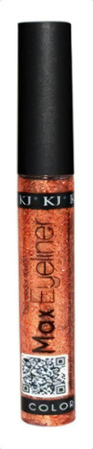 Delineador Líquido Para Ojos Max Eyeliner Kj Color 33 Glitter Naranja