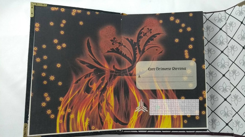 Imagem 8 de 8 de Grimório Ave Phoenix Artesanal Capa Relevo