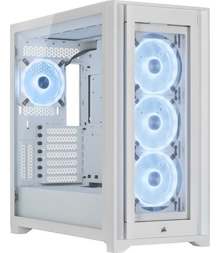 Gabinete Corsair Icue 5000x Rgb Ql Edition Branco Mid-tower
