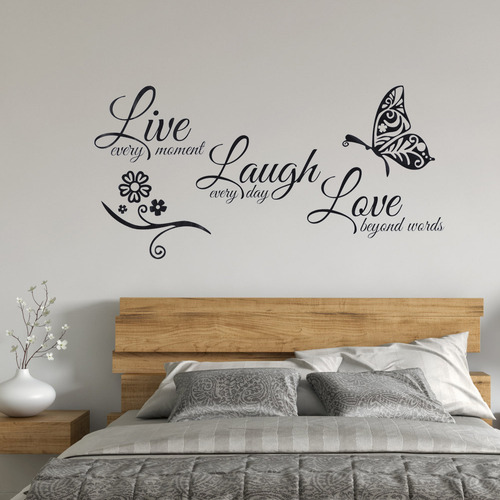 M Cita Adhesiva Lema Pegatina Pared Dormitorio Sala De Estar