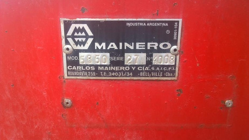 Imagen 7 de 7 de Arrolladora Mainero 5850,duales,atad. Hidraul,año 1997.m-b.