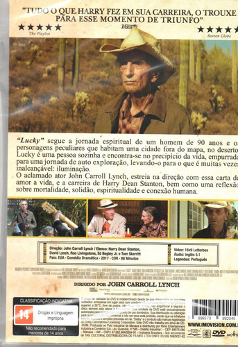 Dvd Lucky Com Harry Dean Stanton - Imovision - Bonellihq Q20