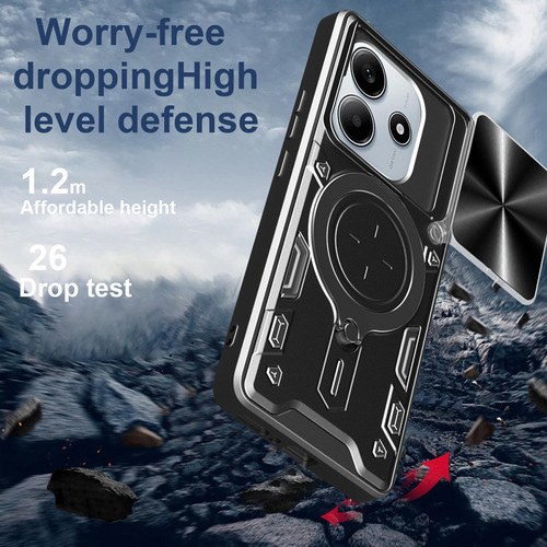 Funda Con Soporte Magnético Para Xiaomi Redmi Note 14 5g