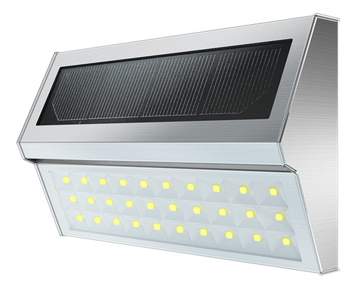 Moongege Luces Solares Para Valla Al Aire Libre: 30 Led, 1 P