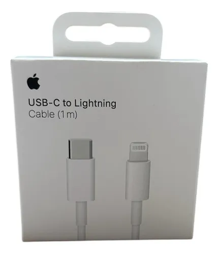 Cable Apple Tipo C A Lightning Blanco 1m