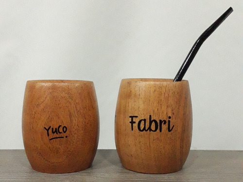 Imagen 8 de 10 de Mate Algarrobo Huevito Yuco +bombilla (opción Personalizado)