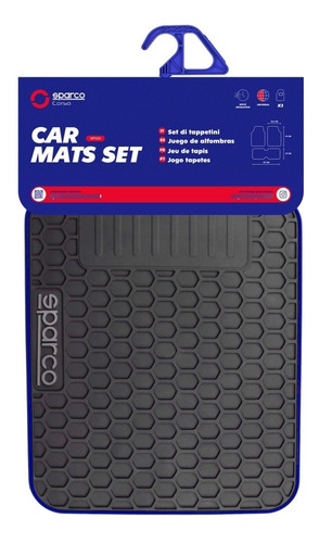 Cubre Piso Auto Goma Camello Sparco Original Universal 500bl