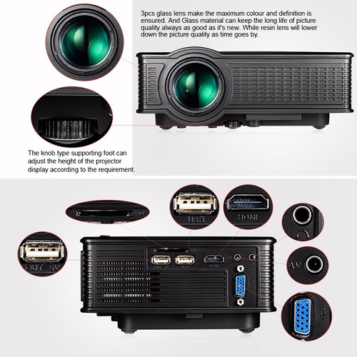 Projetor 1500 Lúmens Sd60, Hdmi,wi-fi, Pronta Entrega