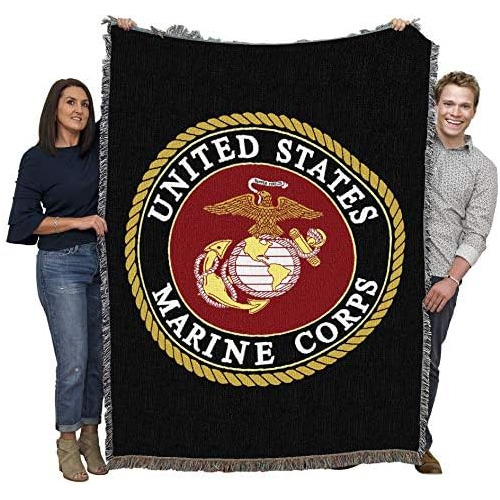 Manta Emblema Del Cuerpo De Marines De Ee. Uu., Regalo,...