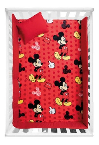 Cobertor Viajero Mickey Mouse Microfibra Ligero Chiqui Mundo