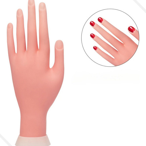 Mão Para Treinamento De Manicure (unha) Acrigel Flexível