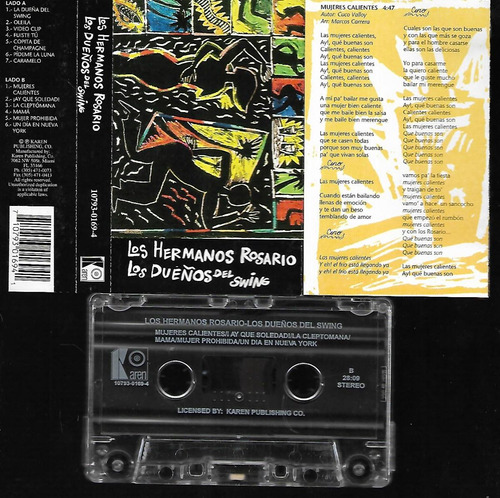 Los Hermanos Rosario Album Los Dueños Del Swing Cassette 