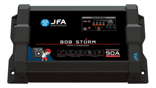 Fonte Carregador Jfa 90a Bob Storm Slim Bivolt