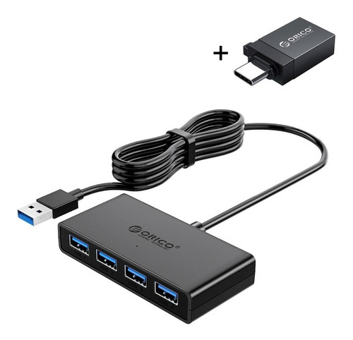 Adaptador Hub Orico 5 En 1 Usb 3.0 + Adaptador Usb A - Usb C