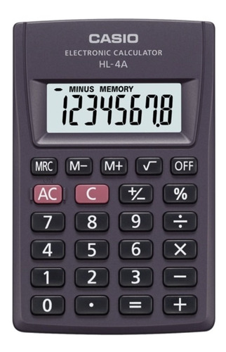 Calculadora Casio De Bolsillo 8 Dígitos Hl4a