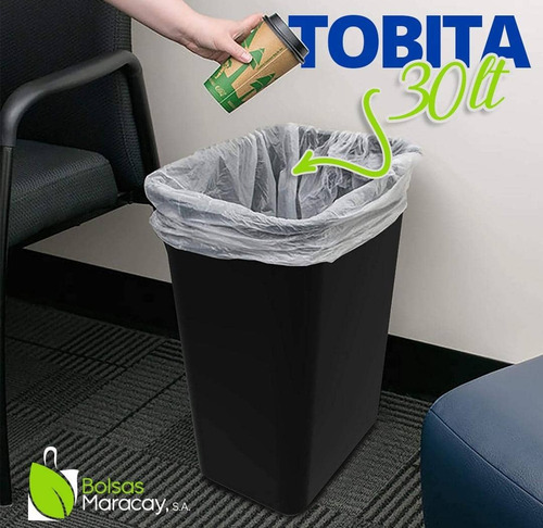 Bolsas Para Papelera Tipo Tobita 30 Litros Por Millar