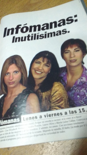 Revista Gente N° 1676 Publicidad Infomanas Telefe Año 1997