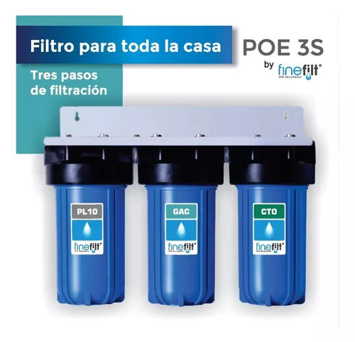 Filtro De Agua Para Toda La Casa - 2 Etapas Lavable Y Carbón - $ 2,799