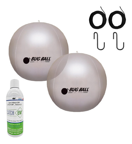 Bug Ball Mosquito - Juego Completo De 2 Bolas De Luz Solar, 