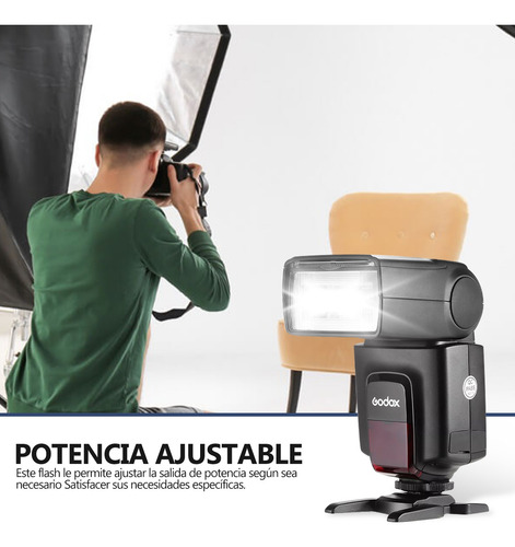 Godox Tt520 Flash Speedlite P/cámara Con Transmisor Disparo