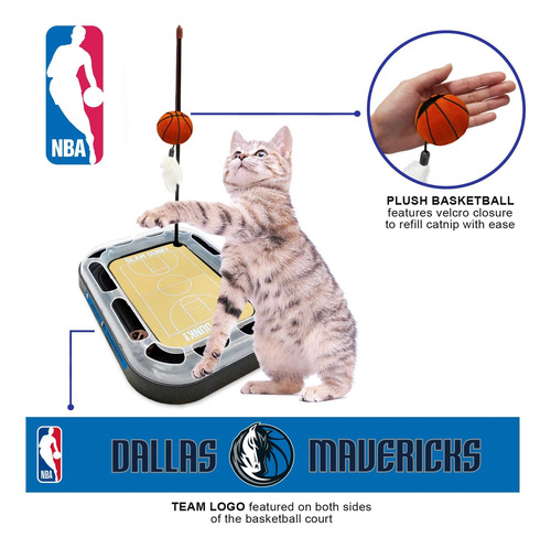 Pets First Dallas Mavericks Basketball Cat Scratcher Toy