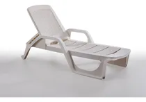 Comprar Reposera \u002F Camastro P. Piscina , Playa O Jardin De Plastico Color Blanco