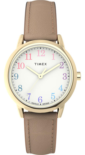Reloj Timex Easy Reader Para Mujer, Carcasa De 30 Mm, Esfera
