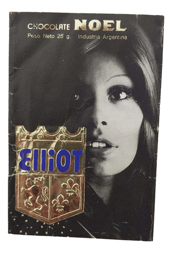 Antiguo Envoltorio Chocolate Noel Elliot 70s Susana Gimenez? (Usado)