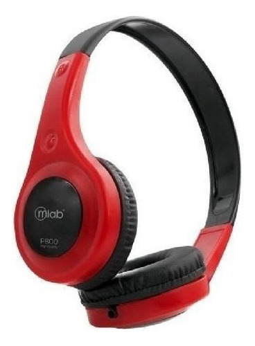 Audifonos Mlab P800 Headband Powerbass Jack 3.5mm Rojo A1