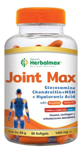 Joint Max De Nature's Herbalmax Made In Canadá 60 Softgels 