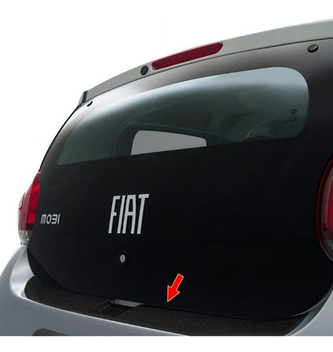Imagem 3 de 8 de Kit Protetor Fiat Mobi 2018 Adesivo Placa + Soleira Da Porta