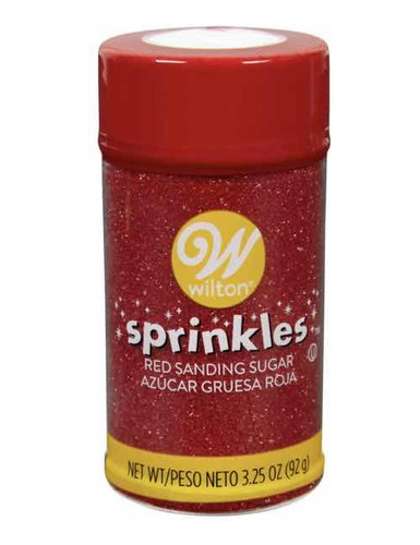 Sprinkles Azúcar Gruesa Rojo Wilton