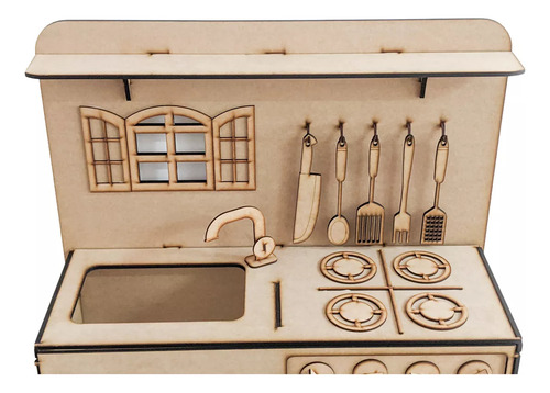 Cocina Juguete Infantil De Madera Proyectarte, Niños, Niñas