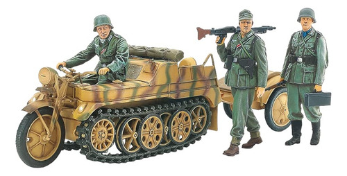 Réplica De Modelo 135 Kettenkrad Sin Pintar Tamiya