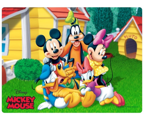 Imagem 1 de 1 de 4 Jogo Americano Mickey Mouse - Impermeável Limpa Facil Pvc
