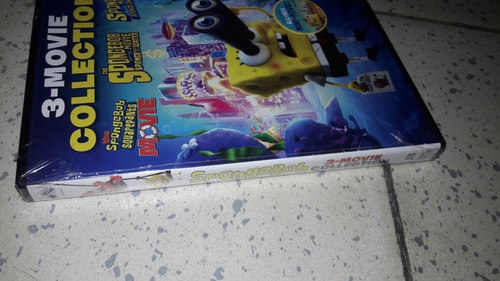 Bob Esponja Las 3 Peliculas En Dvd Y En Español Latino Nuevo