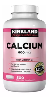 Kirkland Calcio 600 Mg + D3 500 Tabletas Eeuu