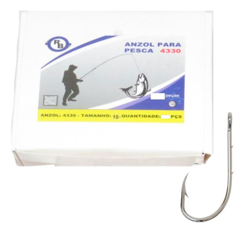 Anzol Para Pesca Tamanho 10 - 320 Peças